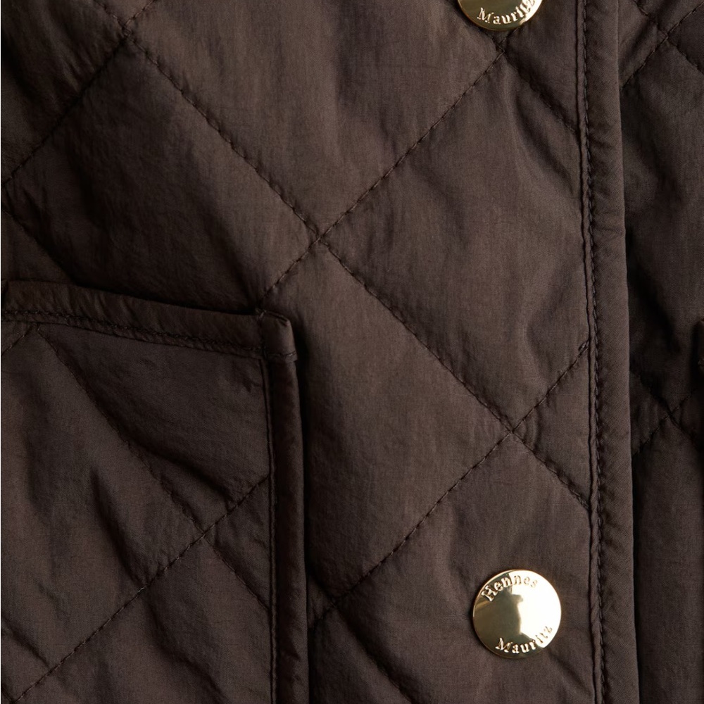 H&M Dark Brown Quilted Jacket - Picture 5 of 5